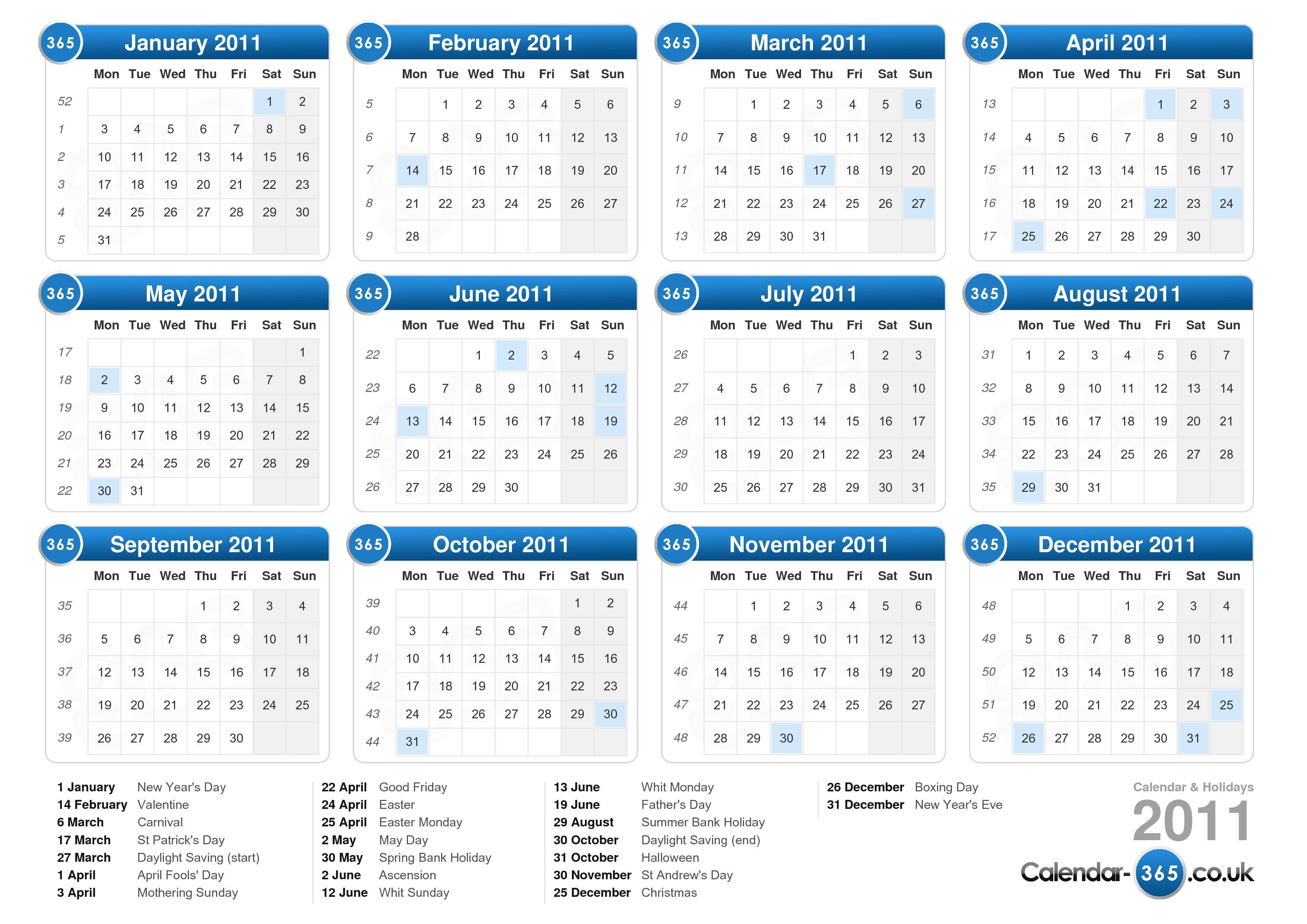 Holidays In 2025 Calendar