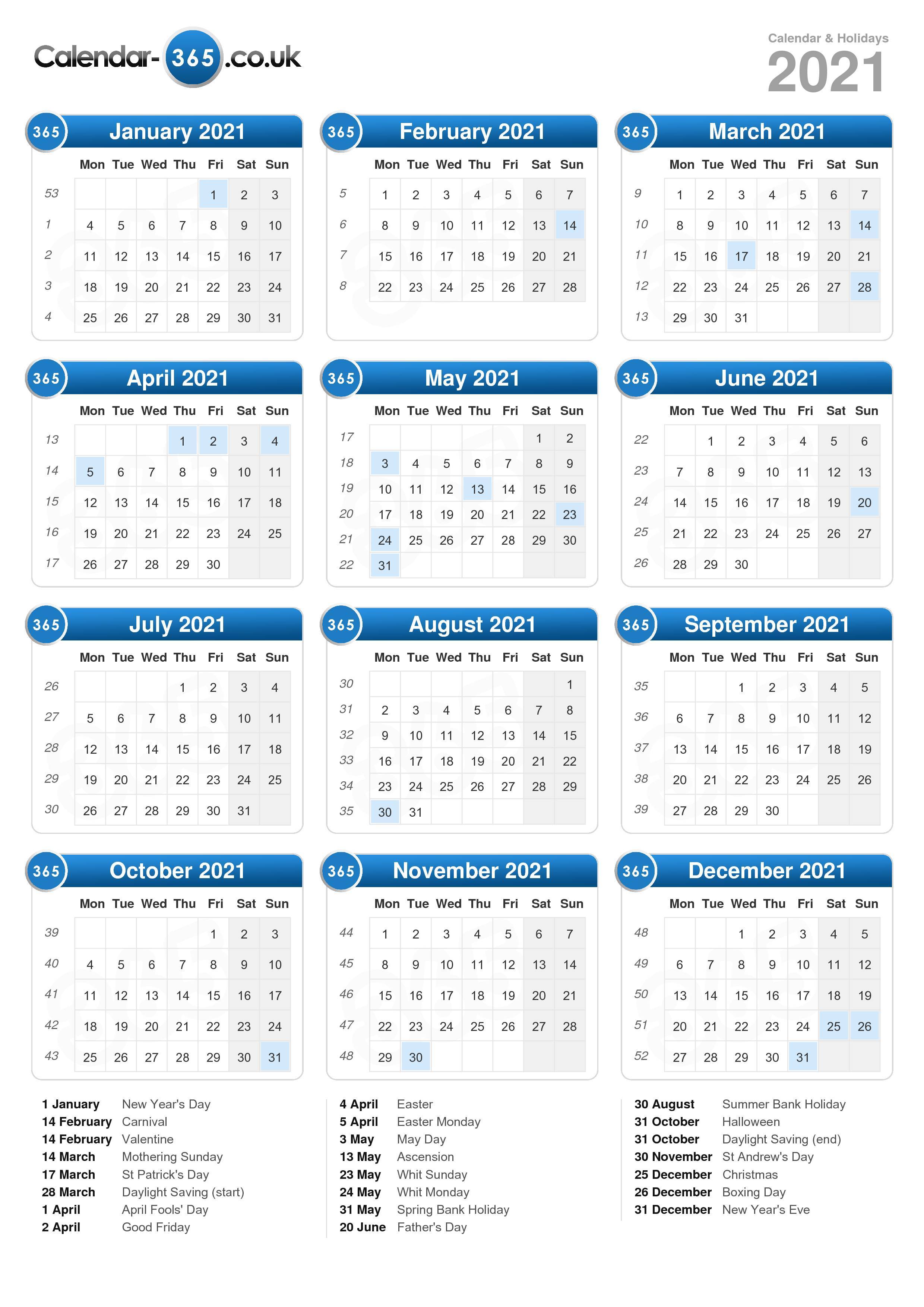 2021 calendar including bank holidays uk Calendar 2021 2021 calendar including bank holidays uk