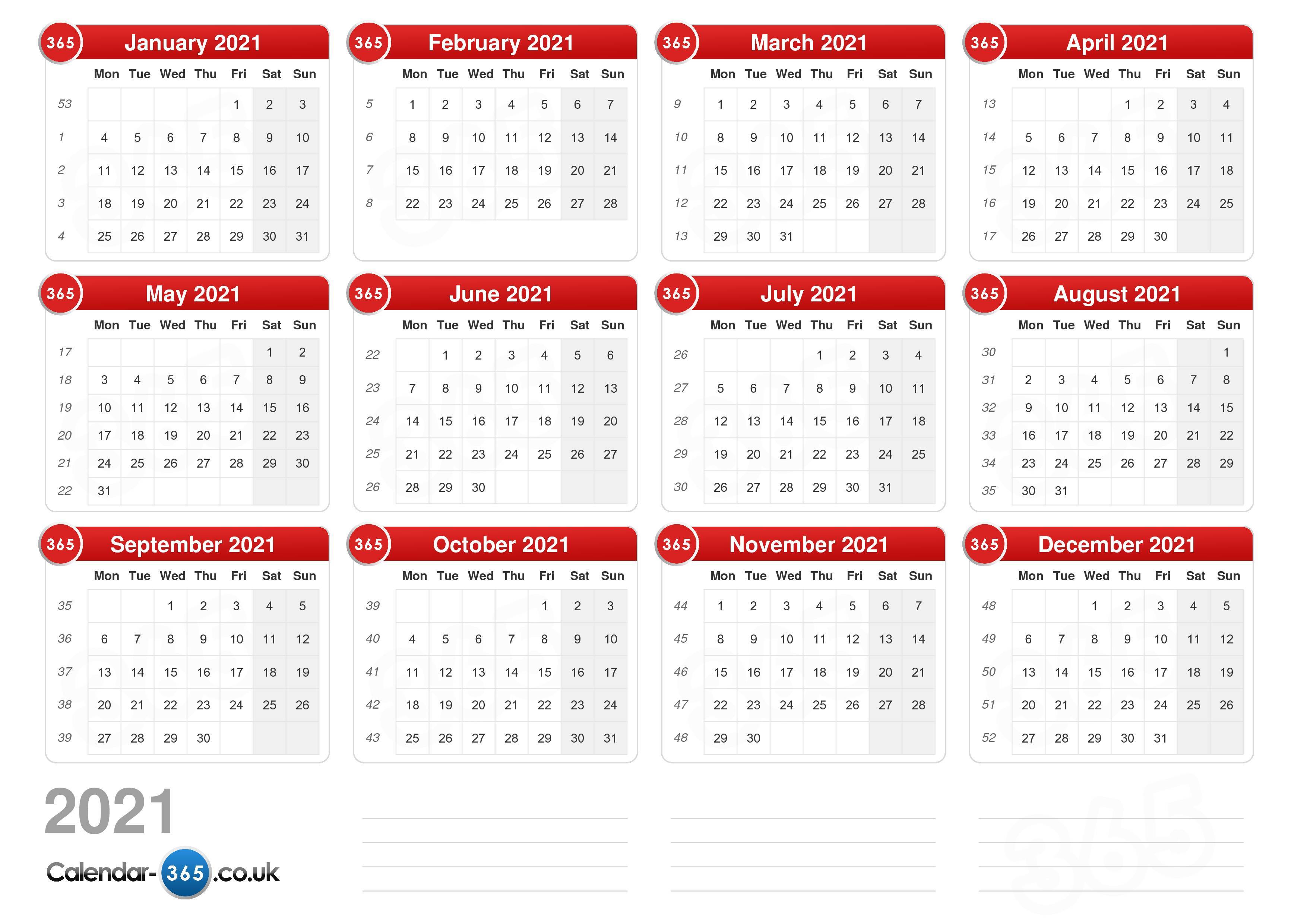 calendar 365 2021 Calendar 2021 calendar 365 2021