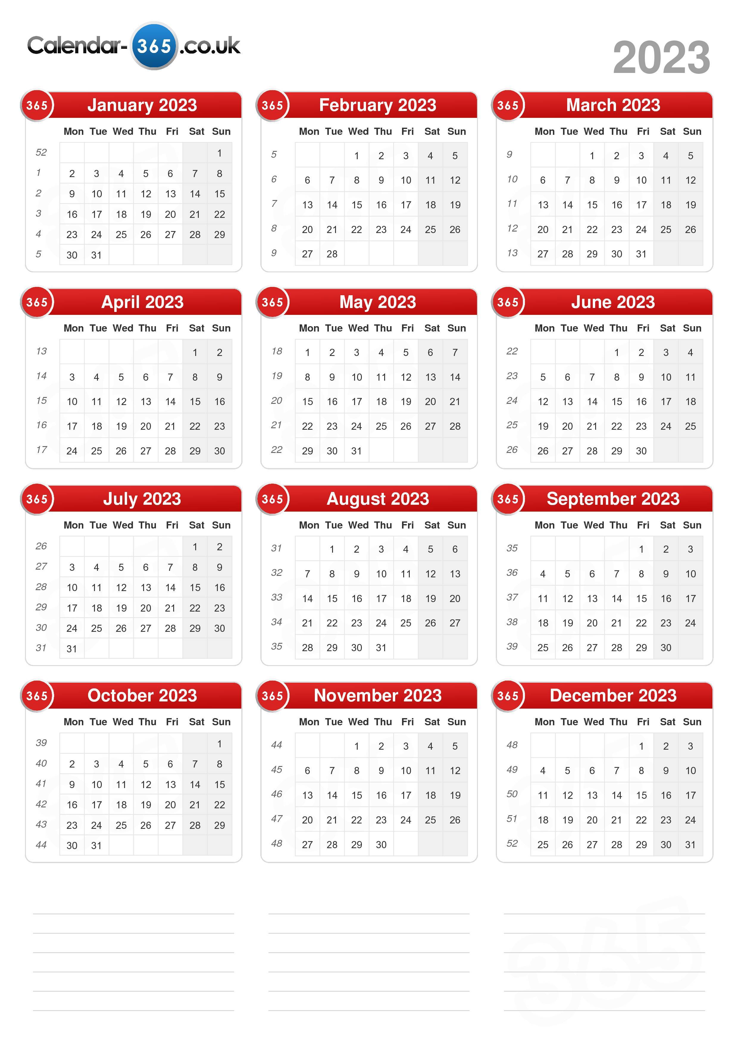 Free Printable 2023 Quarterly Calendars Quarterly Calendars 2023 Free