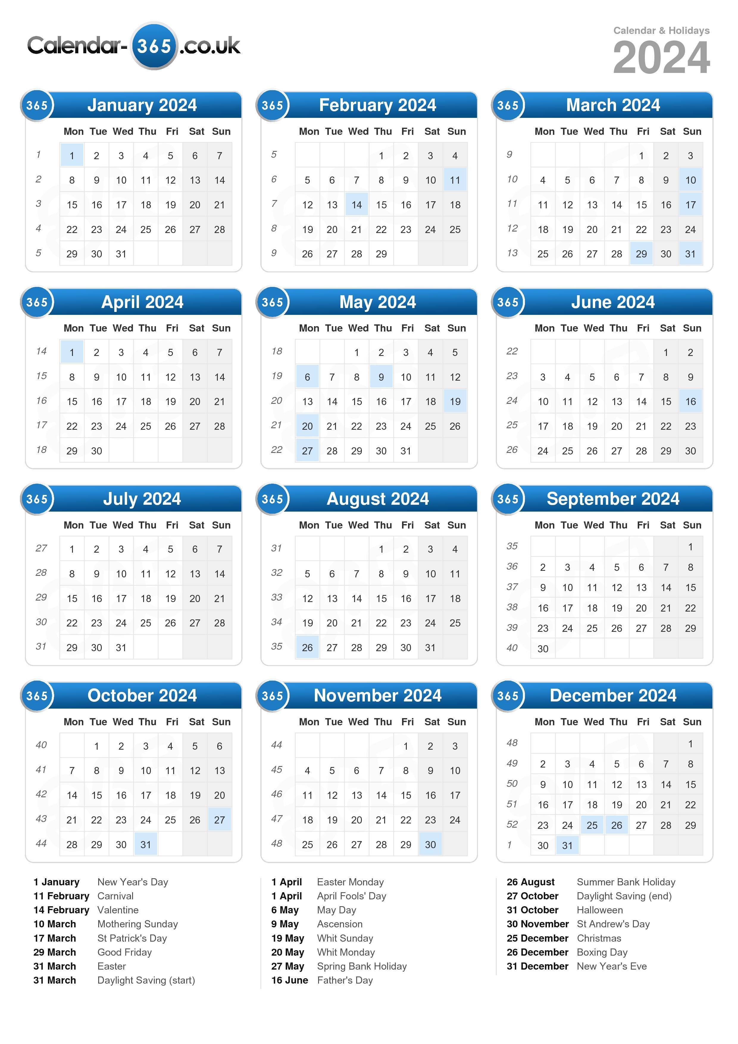 Calendar 2024 Printable Free Pdf Dacey Dorette