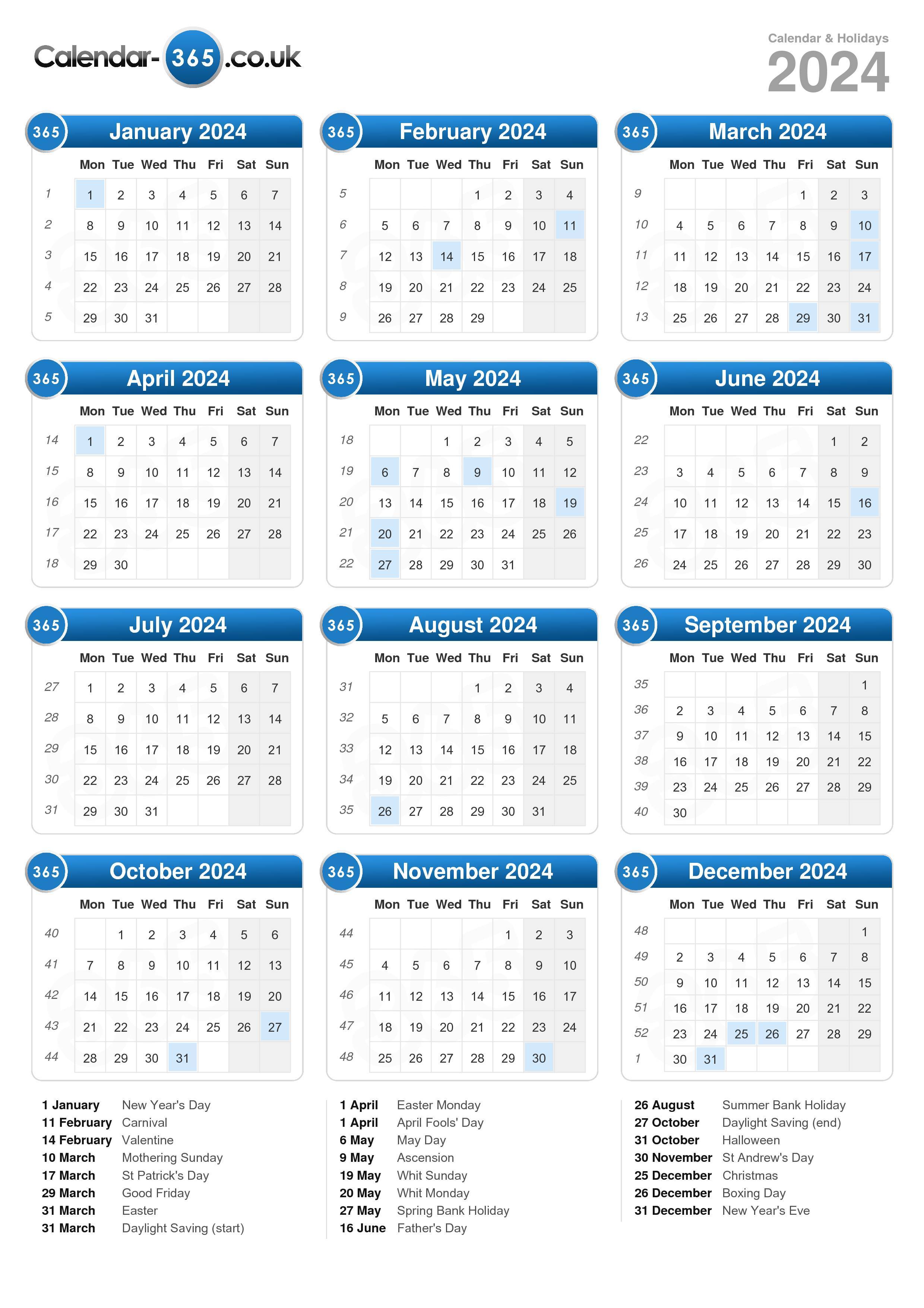 Free Printable Calendar 2024 Uk Free Heidi Mollee